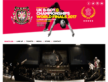 Tablet Screenshot of bboychampionships.com